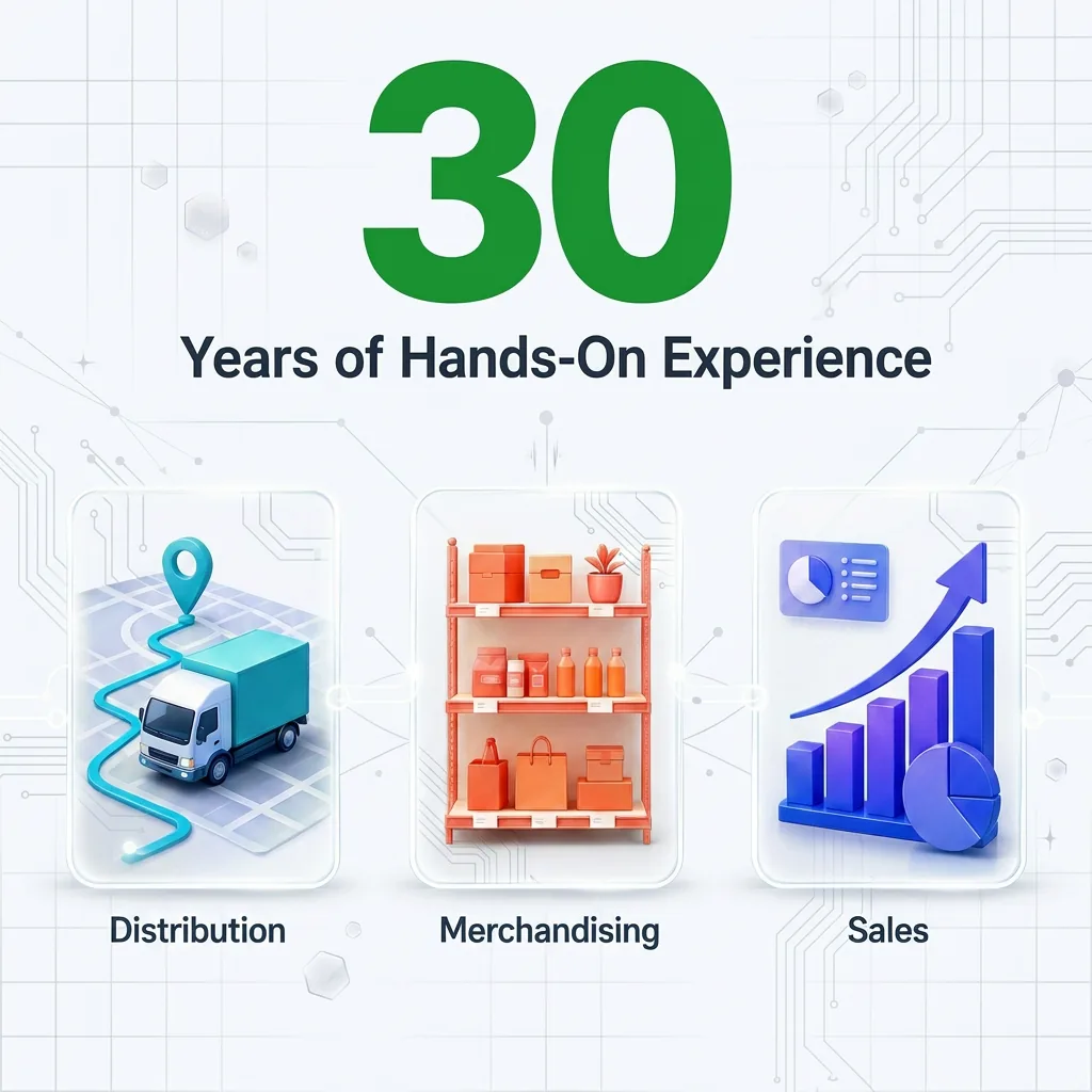 30 Years of Hands-On Experience — Distribution, Merchandising and Sales